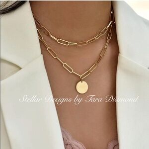 Stellar paperclip necklace🌙